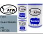 Preview: Ford, Guard Metallic, HN / M7326: 500ml Lackdose + 500ml Klarlack + 250ml Härter - Set, von ATW Autoteile West.
